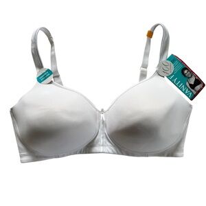Vanity Fair Seamless Wirefree Smoothing Bra White Style 9272335 Size 38DD
